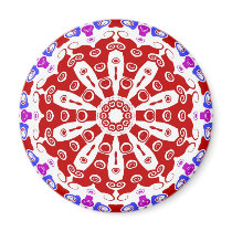 Hex Sign Red magnets