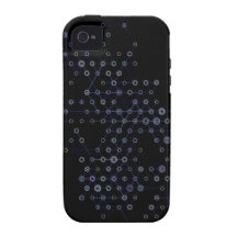 Hexa Dark Blue x2x iPhone 4/4S Cover