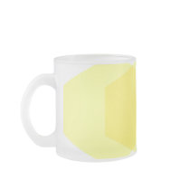 Hexagon 08 frosted glass mug
