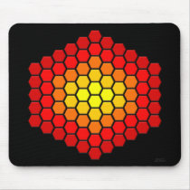 Hexagon / Cube Pattern Mousemat mousepads