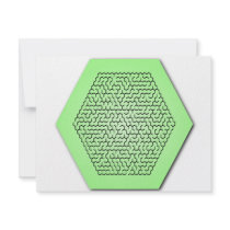 Hexagon Maze invitations