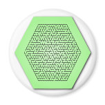 Hexagon Maze Fridge Magnet
