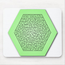 Hexagon Maze mousepads by inkles Hexagon Maze mousepads