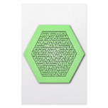 Hexagon Maze Custom Stationery