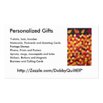 hexagon quilt business card business cards