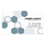 Hexagons - Blue Business Card Template