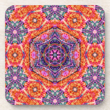 Hexagram of Persistence  Cork Coaster Set