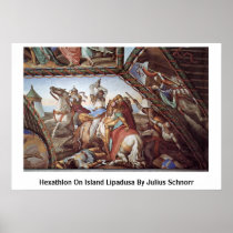 Hexathlon On Island Lipadusa By Julius Schnorr Posters