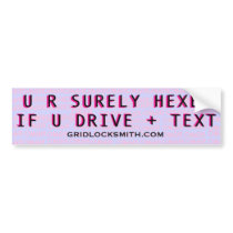 HexedText! bumper stickers