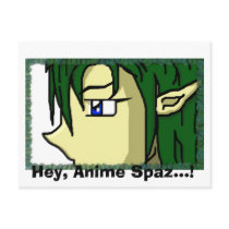 Hey, Anime Spaz...! postcards