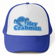 Hey Crabman Trucker Hat by ruderetro Hey Crabman Trucker Hat
