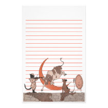 Hey Diddle Diddle - lined stationery