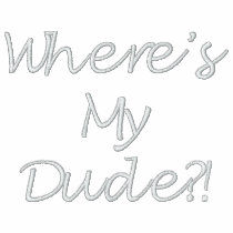 Hey Diva, Where's My Dude Black embroidered shirts