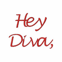 Hey Diva, Where's My Dude White embroidered shirts