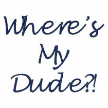 Hey Diva, Where's My Dude White II embroidered shirts