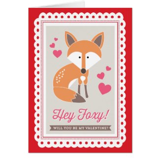 Hey Foxy! by Origami Prints Valentine Folded Card