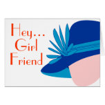 Hey Girl Friend Diva Note Card