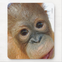 Hey, I'm a cute orangutan mousepads by Rebecca_Reeder Hey, I'm a cute orangutan mousepads
