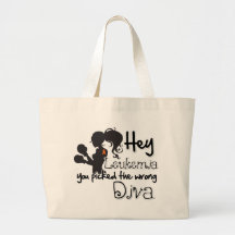 Hey Leukemia Cancer You Picked The Wrong Diva Canvas Bags