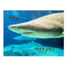 Hey...Miss you Postcard