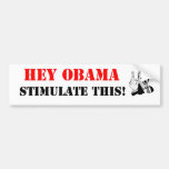 Hey Obama Stimulate This! Bumper Sticker