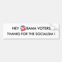 HEY, OBAMA VOTERS BUMPER STICKERS