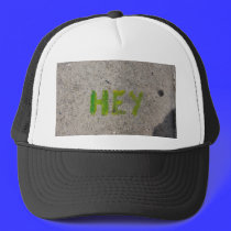 hey on the sidewalk hats