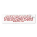 HEY REPUBLICANS !! YOU HAVE BLOOD ON YOUR HANDS bumper stickers