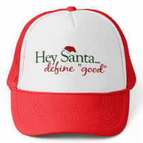 Hey Santa Define Good hats by worldsfair Hey Santa Define Good hats