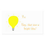 Hey, that was a bright idea! Reward cards Business Cards