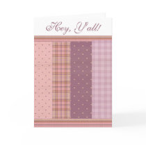 Hey Y'all Blank Greeting Card cards