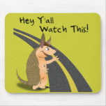 Hey Y'all; Watch This! Armadillor on a mousepad