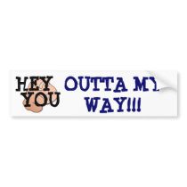 Hey you!! bumper stickers by cupcakesparkles Hey you!! bumper stickers