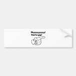 Hey you're gay right bumper sticker
