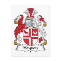 Heydon Family Crest postcards by coatsofarms Heydon Family Crest postcards