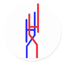 HH - Grandad's Chimney - The Drying Rack Round Sticker