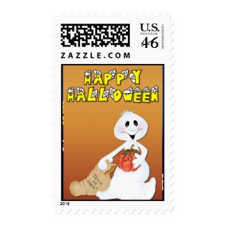 HHSpookyHouse-Stamp2, HalloweenGhosts-Stamp-Zazzle stamp