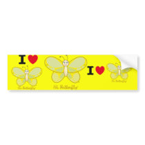 Hi Butterfly® Bumper Sticker