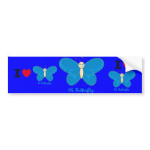 Hi Butterfly® Bumper Sticker