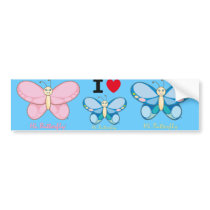 Hi Butterfly® Bumper Sticker