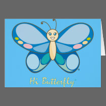 Hi Butterfly® Greeting Cards cards