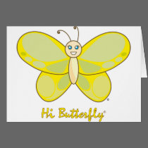 Hi Butterfly® Note Card cards