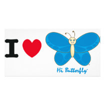 Hi Butterfly® Photo Card