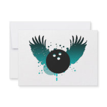 hi-fi bowling ball invitations