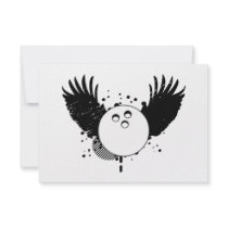 hi-fi bowling ball custom invitations