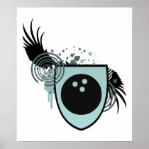 hi-fi bowling crest poster