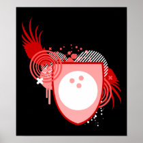 hi-fi bowling crest print