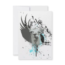 hi-fi llama personalized invitation