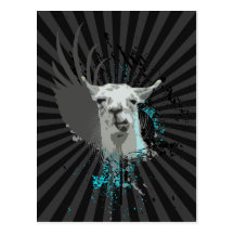 hi-fi llama. post cards