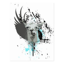 hi-fi llama. postcards